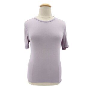 Lululemon Women XL Top Purple Lightweight Short Sleeve Crew Neck Yoga Activewear